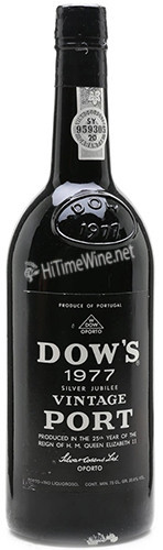 DOW'S 1977 VINTAGE PORT SILVER JUBILEE LABEL