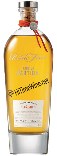PICTURE OF PARTIDA ROBLE FINO ANEJO TEQUILA; 43%, 750 MILLILITER BOTTLE, SHERRY OAK FINISH; DOUBLE OAK AGED; NOM 1502