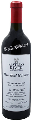 Picture of RESTLESS RIVER 2020 CABERNET SAUVIGNON MAIN ROAD & DIGNITY, UPPER HEMEL-EN-AARDE 750ml