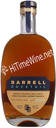 Picture of BARRELL DOVETAIL WHISKEY 750 124.7PF AGED IN RUM,PORT& DUNN CABERNET BARRELS
