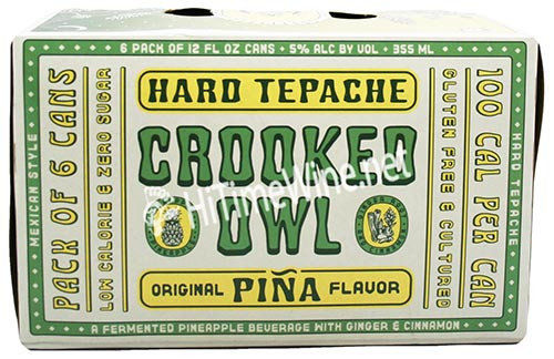 CROOKED OWL ORGINAL PINA HARD TEMPACHE 12oz 6 PACK CANS 5% ABV