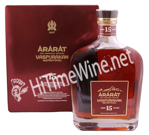 PICTURE OF ARARAT 15 YEAR VASPURAKAN BRANDY; 750 MILLILITER BOTTLE; ARMENIAN BRANDY