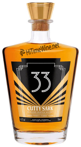 CUTTY SARK 33YR BLENDED SCOTCH 41.7% 750ML ART DECO LIMITED EDITION