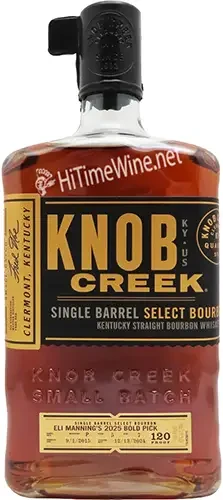 Picture of KNOB CREEK ELI MANNING'S 2026 BOLD PICK 750ML SINGLE BARREL SELECT KENTUCKY STRAIGHT BOURBON WHISKEY