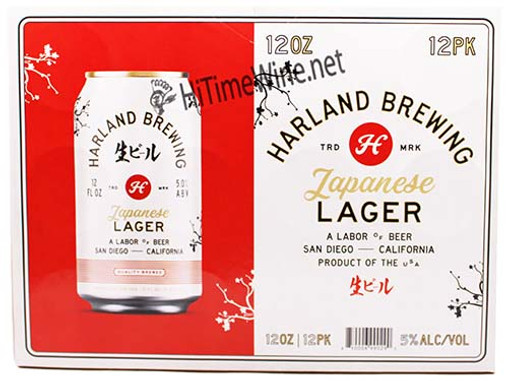 Picture of HARLAND BREWING JAPANESE LAGER 12OZ 12PK CANS