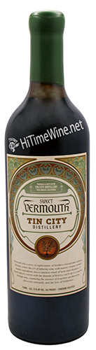 PICTURE OF TIN CITY DISTILLERY SWEET VERMOUTH 21% 750 MILLILITER BOTTLE