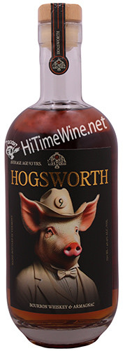 PICTURE OF HOGSWORTH BOURBON WHISKEY & ARMAGNAC; 750 MILLILITER BOTTLE; BLEND OF 60% BOURBON, 40% ARMAGNAC; BATCH-2