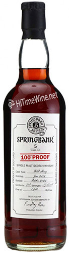 Picture of SPRINGBANK 5 YEAR 2019 100 PROOF FRASH SHERRY 700ML CAMPBELTOWN SINGLE MALT SCOTCH WHISKY