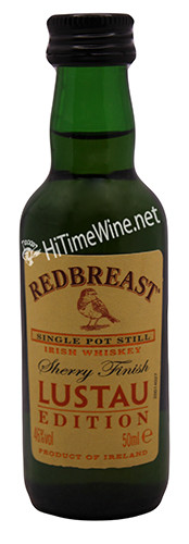 PICTURE OF REDBREAST LUSTAU CASK 50 MILLILITER; SHERRY FINISH; SINGLE POT STILL IRISH WHISKEY