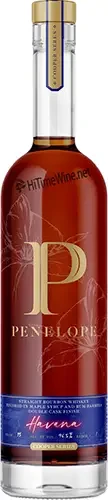 Picture of PENELOPE HAVANA DOUBLE CASK 750ML COOPER SERIES; MAPLE & RUM CASKS STRAIGHT BOURBON WHISKEY