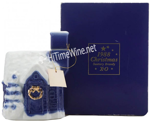 SUNTORY XO BRANDY DECANTER CHRISTMAS 1988 JAPANESE BRANDY
