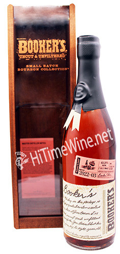PICTURE OF BOOKER'S NOE KENTUCKY TEA BATCH; 63.25%, 750 MILLILITER BOTTLE; 7 YEAR; 4 MONTHS; 14 DAYS; 2022-03; KENTUCKY STRAIGHT BOURBON WHISKEY