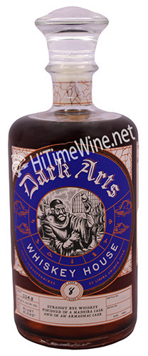 PICTURE OF DARK ARTS WHISKEY HOUSE RYE BLUNT BLEND; 750 MILLILITER; 8 YEAR, MADEIRA & ARMAGNAC CASKS; 114.8 PROOF