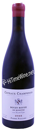 PICTURE OF PIERRE PAILLARD 2022 COTEAUX CHAMPENOIS LES MIGNOTTES BOUZY ROUGE