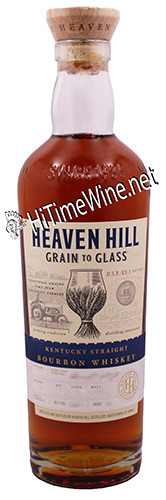 PICTURE OF HEAVEN HILL GRAIN TO GLASS BOURBON 2025 RELEASE; 105 PROOF; 700 MILLILITER BOTTLE; BECKS-6225; RYE-35%; CORN-52%; MALT-13%