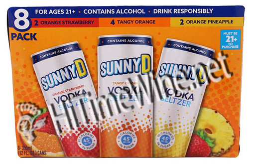 【SUNNY】トナー AMERICAN BEVERAGE COMPANY, SUNNY-D VODKA SELTZER VARIETY 4.5% ABV