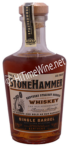PICTURE OF STONE HAMMER SINGLE BARREL; 50%; 750 MILLILITER BOTTLE; KENTUCKY STRAIGHT BOURBON WHISKEY