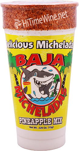 Picture of BAJA MICHELADAS, DELICIOUS MICHELADA PINEAPPLE MIX 24oz PET CUP WITH SPICES AND FLAVORING