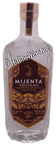 PICTURE OF MIJENTA BLANCO TEQUILA MAESTRA #2; 750 MILLILITER BOTTLE; NOM-1412 ALTOS PLANOS