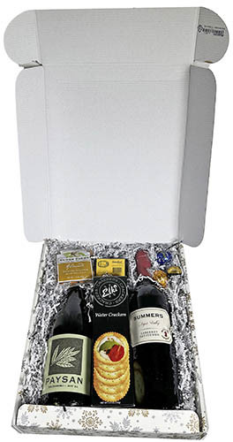 Picture of CABERNET, CHARDONNAY & SNACK GIFT BOX
