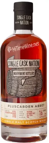 Picture of SINGLE CASK NATION PLUSCARDEN ABBEY 16YR 2007 60.9% 750ML SINGLE MALT SCOTCH WHISKY