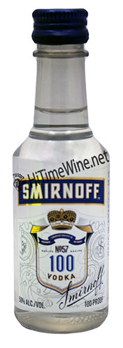 PICTURE OF SMIRNOFF 100 PROOF 50ml