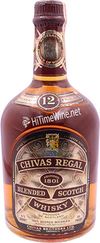 CHIVAS REGAL 12YR 4/5 QUART 1960's-1980's BLENDED SCOTCH WHISKY