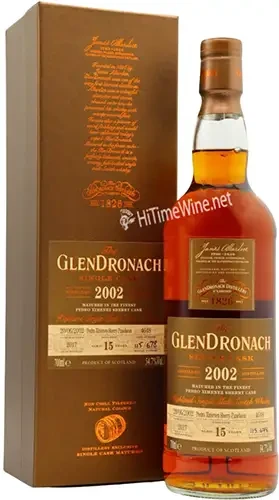 Picture of GLENDRONACH SINGLE CASK 15YR 2002 54.7% #4648 700ML PEDRO XIMENEZ SHERRY PUNCHEON; HIGHLAND SINGLE MALT SCOTCH WHISKY