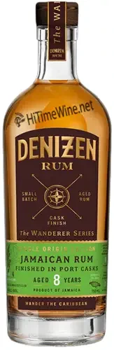 Picture of DENIZEN THE WANDERER JAMAICAN 8YR 54% 750ML PORT & WHITE OAK & BOURBON BARRELS