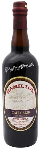 Picture of HAMILTON CAFE CARIB COFFEE LIQUEUR 30% 750ML DIRECT TRADE COFFEE BLENDED W/ JAMAICAN RUM