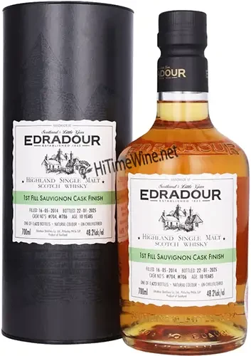 Picture of EDRADOUR 10YR SAUVIGNON CASK FINISH 48.2% 700ML D-2014; HIGHLAND SINGLE MALT SCOTCH WHISKY
