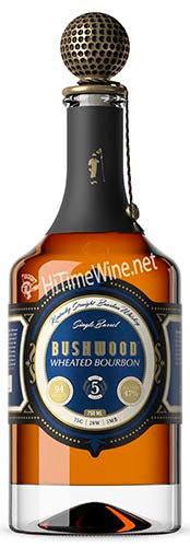 Picture of BUSHWOOD 5YR WHEATED BOURBON 47% 750ML KENTUCKY STRAIGHT BOURBON WHISKEY