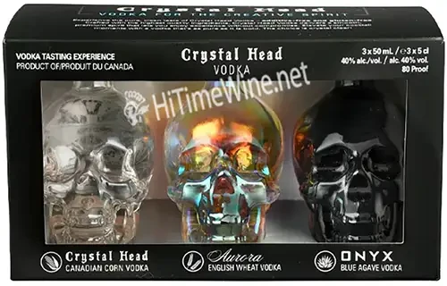 Picture of CRYSTAL HEAD VODKA TASTING EXPERIENCE 3PK 50ML Original, Aurora, and Onyx