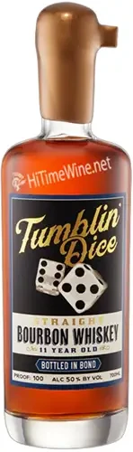 Picture of TUMBLIN DICE 11YR BOURBON BOTTLED & BOND 700ML 99% CORN 1% BARLEY