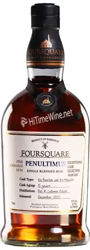 Picture of FOURSQUARE PENULTIMUS RUM 57% EXCEPTION CASK SERIES MARK XXX; EX-BOURBON & EX-MUSCATEL CASKS; FINE BARBADOS RUM