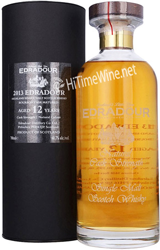 Picture of EDRADOUR 12YR NATURAL CASK 2013 60.7% 700ML BOURBON CASK MATURED