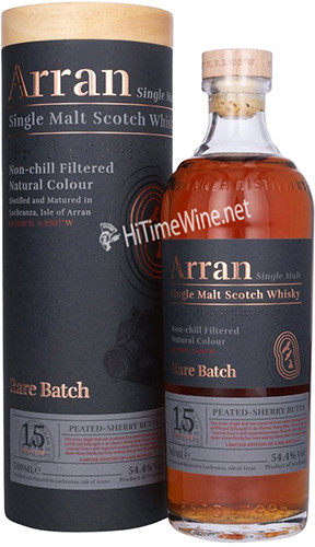 Picture of ARRAN 15YR PEATED SHERRY BUTTS - RARE BATCH 54.4% 700ML SINGLE MALT SCOTCH WHISY