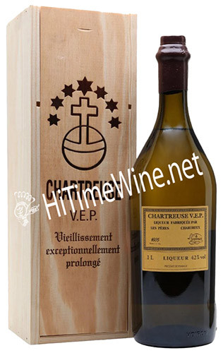 PICTURE OF CHARTREUSE VEP YELLOW LIQUEUR; 42%, 1 LITER, FRANCE