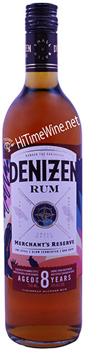 PICTURE OF DENIZEN MERCHANT'S RESERVE RUM; 750 MILLILITER; BLEND OF JAMAICAN AND MARTINIQUE RUMS AGED UP TO 8 YEARS