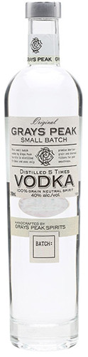 GRAYS PEAK VODKA 750ML MADE IN MINNESOTA