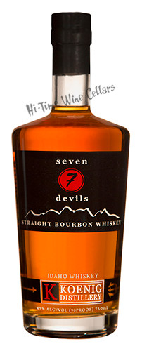 Picture of SEVEN DEVILS IDAHO STRAIGHT BOURB WHISKEY 750 90PF  KOENIG DISTILLERY