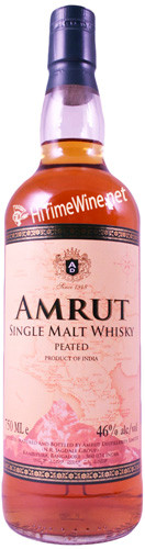 Picture of AMRUT PEATED INDIAN SINGLE MALT WHISKY 750ML