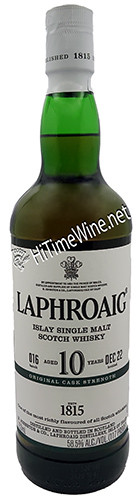 picture of LAPHROAIG 10 YEAR; CASK STRENGTH, 56.5%, 750ML, ISLAY SINGLE MALT SCOTCH WHISKY