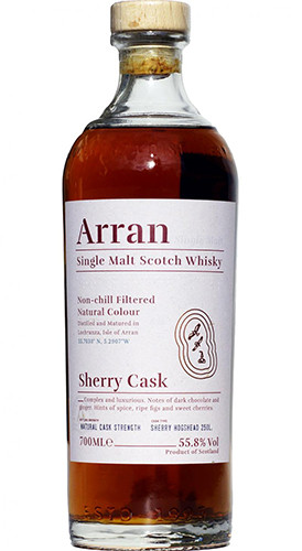 ARRAN SHERRY CASK 55.8% 700ML THE BODEGA SINGLE MALT SCOTCH WHISKY