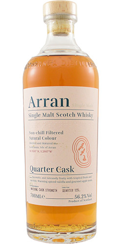 Picture of ARRAN QUARTER CASK 56.2% 700ML THE BOTHY SINGLE MALT SCOTCH