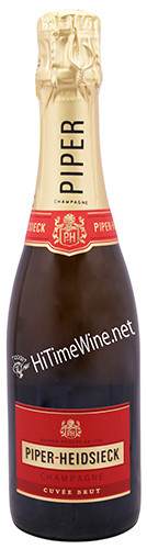 PICTURE OF PIPER-HEIDSIECK BRUT RED LABEL; 375 MILLILITER BOTTLE