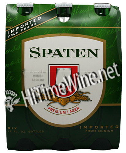 PICTURE OF SPATEN MUNICH LAGER 6 PACK 12 OUNCE BOTTLES