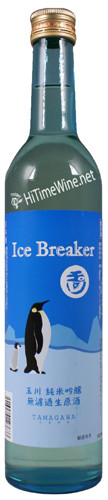 Picture of TAMAGAWA ICE BREAKER NAMAZAKE JUNMAI GINJO MUROKA 500ML SAKE  -A3- penguin label