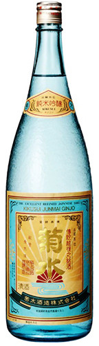 Picture of KIKUSUI JUNMAI GINJO SAKE MAGNUM 1.8L \"Chrysanthemum Water\" MAGNUM  - ships as two bottles.