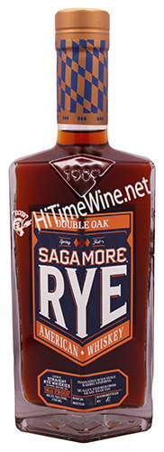 PICTURE OF SAGAMORE SPIRITS DOUBLE OAK RYE WHISKEY; 48%, 750 MILLILITER BOTTLE; MADE IN BALTIMORE; 96 PROOF